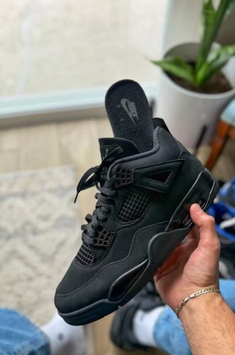 Click to view full screen Air Jordan 4 Retro Black cat photo review
